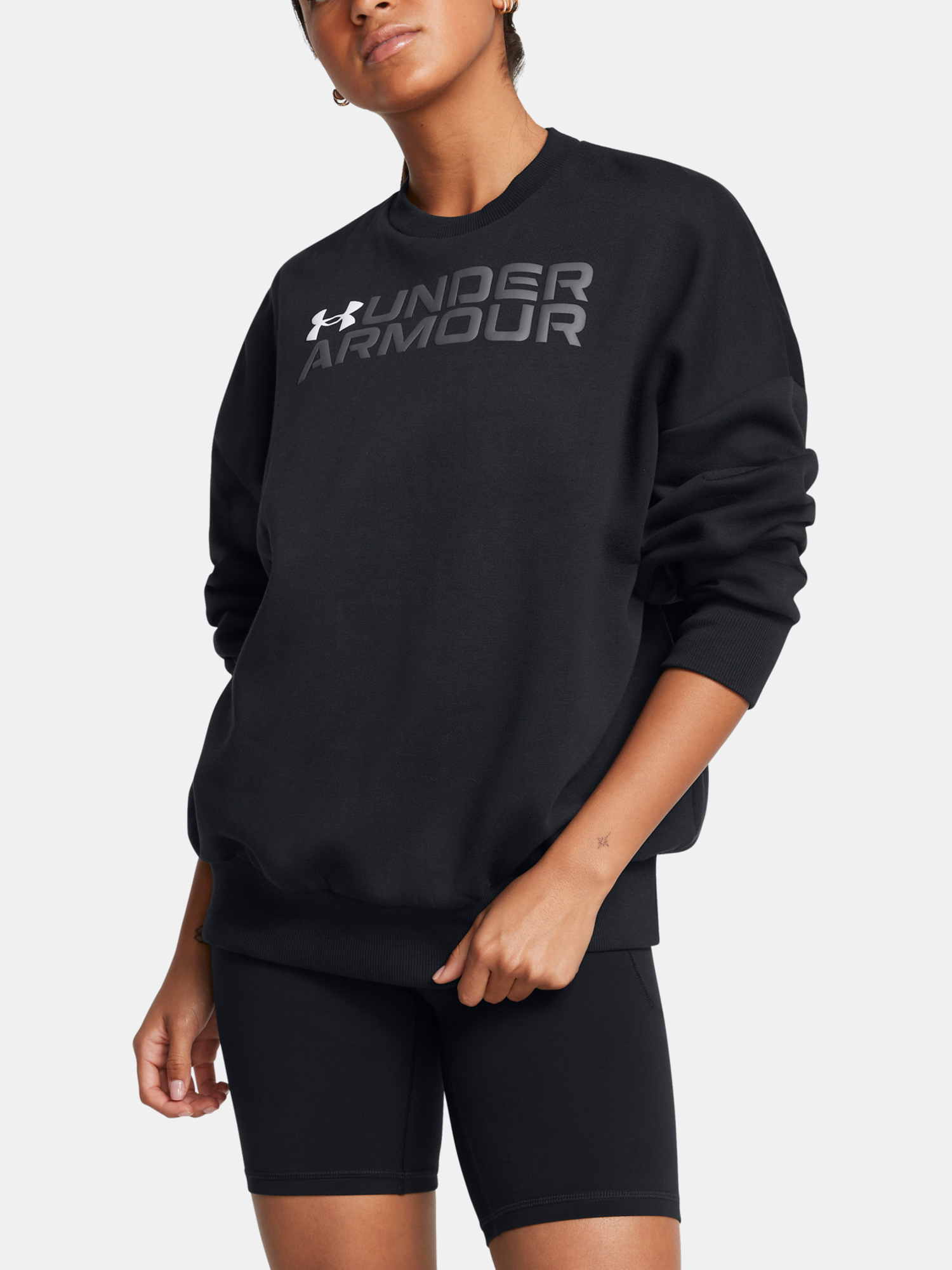 Снимка на Under Armour Women's Sweatshirt Rival Fleece WordmarkOS Crew - Women's