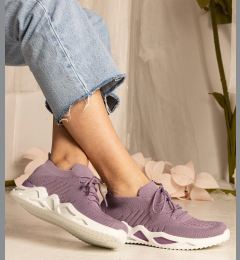 Снимка на UR/CEO Purple women's sneakers with sock-like upper Miyana