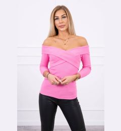 Снимка на V-neck blouse navy beige light pink