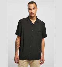 Снимка на Viscose Camp shirt in black