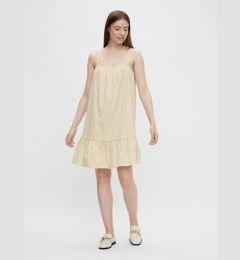Снимка на White and Beige Striped Dress Pieces Palli - Women