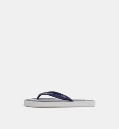 Снимка на White and Blue Striped Flip-Flops Pieces Blair - Women