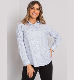 Снимка на White and dark blue lady's shirt with patterns Milazzo RUE PARIS