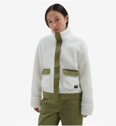 Снимка на White and Green Ladies Jacket VANS Tevis Sherpa Fleece - Women