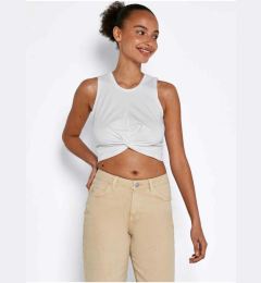 Снимка на White Cropped Tank Top Noisy May Twiggi - Women