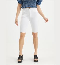 Снимка на White denim skinny fit shorts Noisy May Callie - Women's