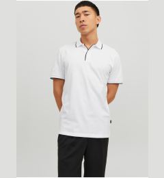 Снимка на White Mens Polo T-Shirt Jack & Jones La Porter - Men