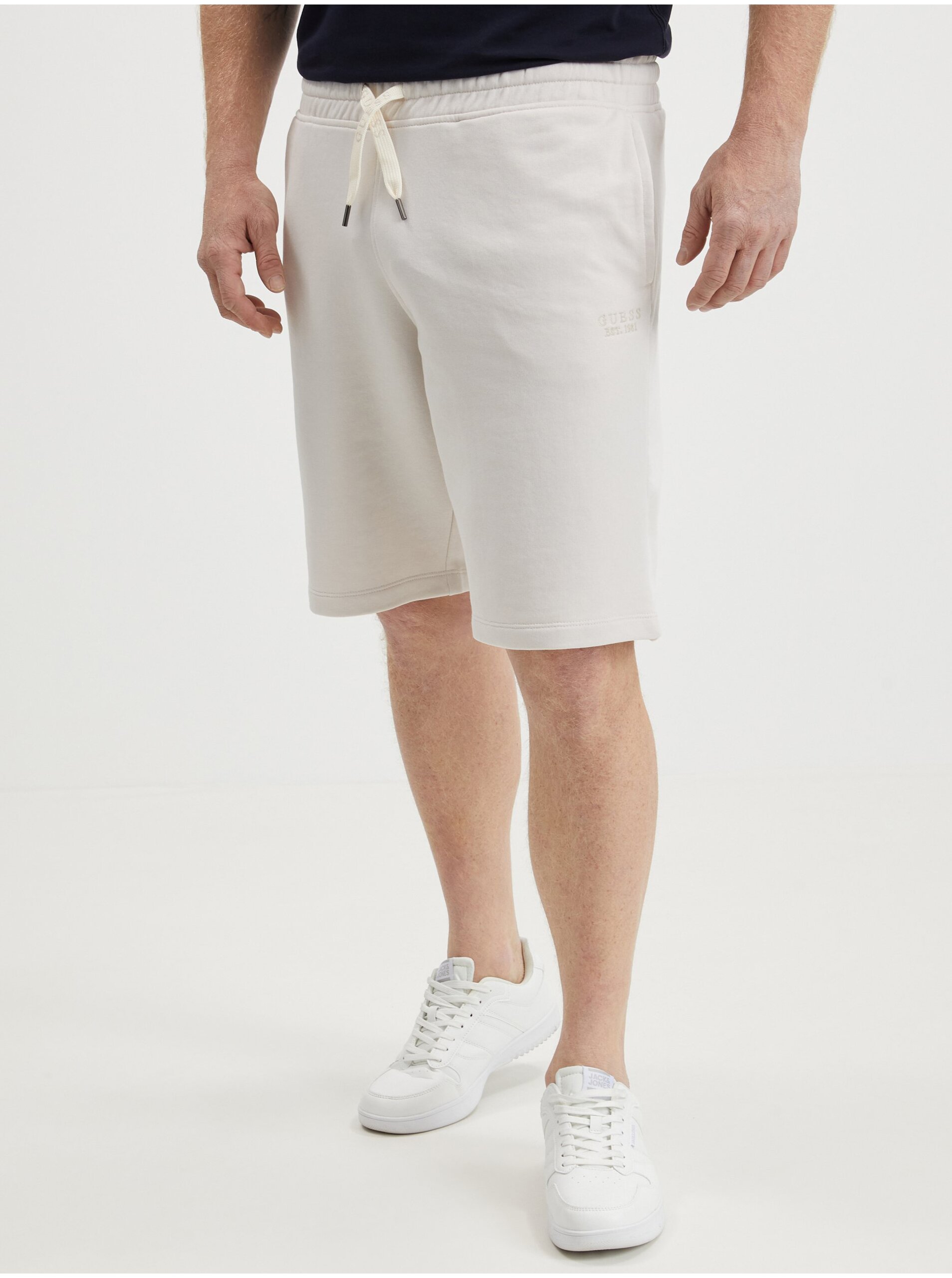 Снимка на White men's sweat shorts Guess Clovis - Men's