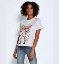 Снимка на White patterned T-shirt Noisy May Alice - Women
