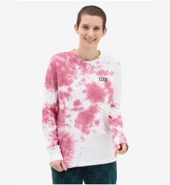 Снимка на White-pink women's tie-dye long-sleeved T-shirt VANS - Women's