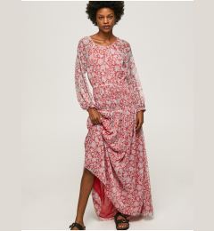 Снимка на White-red women's patterned maxi dress Pepe Jeans - Women