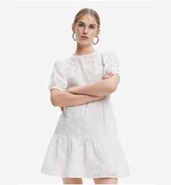 Снимка на White Women Patterned Dress Desigual Limon - Women