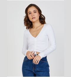 Снимка на White women's cropped t-shirt TALLY WEiJL - Women