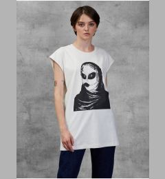 Снимка на White women's elongated T-shirt Diesel - Women