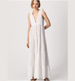 Снимка на White Women's Maxi-Dress Pepe Jeans Nathan - Ladies