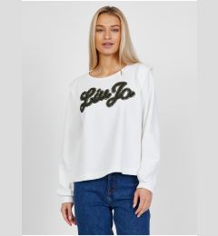 Снимка на White Women's Patterned T-Shirt with Balloon Sleeves Liu Jo - Women