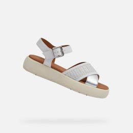 Снимка на White women's sandals Geox Camalei - Women's