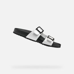 Снимка на White women's slippers Geox Brionia R - Women's