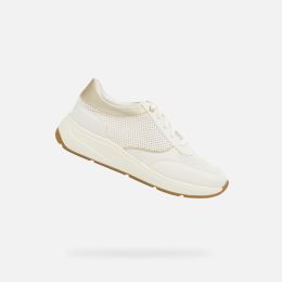 Снимка на White women's sneakers Geox Cristael - Women's