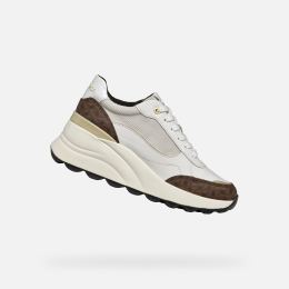 Снимка на White women's sneakers Geox Spherica Ec13 - Women's