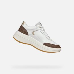 Снимка на White women's sneakers Geox Spherica Ecub-3 - Women's