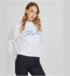 Снимка на White women's sweatshirt KARL LAGERFELD - Women's
