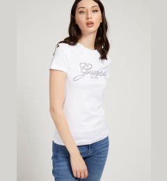 Снимка на White Women's T-shirt with print Guess Selina - Women