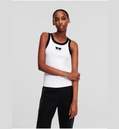 Снимка на White women's tank top KARL LAGERFELD Fashion - Women's