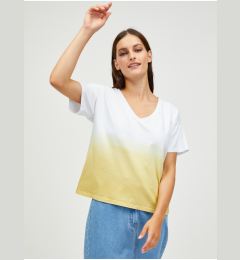 Снимка на White-Yellow T-Shirt Pieces Abba - Women