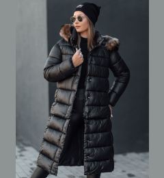 Снимка на Women&#039;s winter quilted jacket with hood CROMBILA black Dstreet
