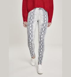 Снимка на Women's Animal Stretch Twill Skinny Panties Off-White Snake Pants