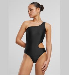 Снимка на Women's Asymmetrical Cut Out Swimsuit - Black