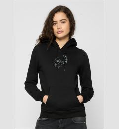 Снимка на Women's Black One Line Fit Hooded Jacket