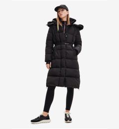 Снимка на Women's Black Winter Quilted Coat Desigual Surrey - Women