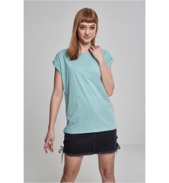 Снимка на Women's blue T-shirt with extended shoulder