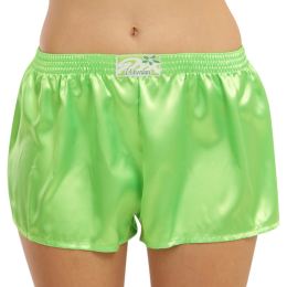 Снимка на Women's briefs Styx classic rubber satin green