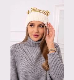 Снимка на Women's cap Feba K330 ecru+neon green