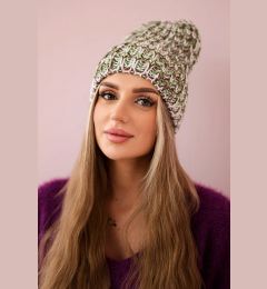 Снимка на Women's cap Lora K312 green + brown