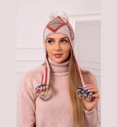 Снимка на Women's Cap with Long Ears Eunika K322 Beige+Foxy