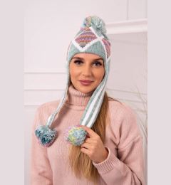 Снимка на Women's cap with long ears Eunika K322 mint