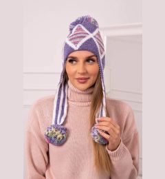 Снимка на Women's cap with long ears Eunika K322 purple