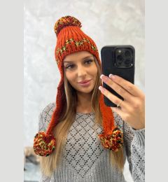Снимка на Women's cap with long ears Nadia K321 foxy