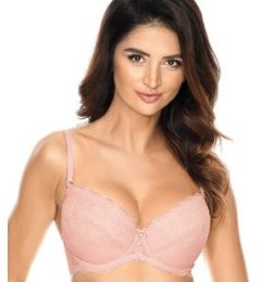 Снимка на Women's classic push-up bra Scarlet / B1 - powder pink