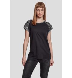 Снимка на Women's contrasting raglan t-shirt black/dark camo