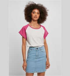 Снимка на Women's contrasting raglan t-shirt light gray/light purple