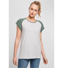Снимка на Women's contrasting raglan t-shirt light gray/pale