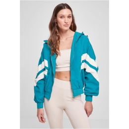 Снимка на Women's Crinkle Batwing Watergreen Jacket/White Sand