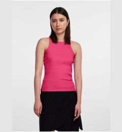 Снимка на Women's Deep Pink Ribbed Basic Tank Top Pieces Hand - Women's