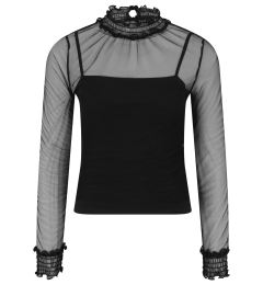 Снимка на Women's Double-Layer Mesh L/S Black