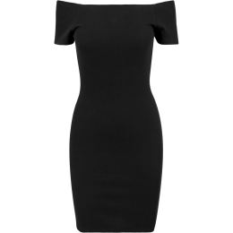 Снимка на Women's Dress Off Shoulder Rib - Black